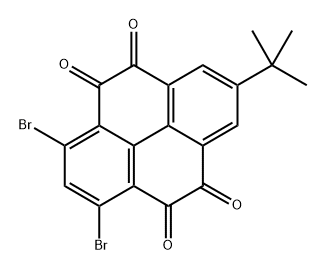 1,3-DIBROMO-7-TERT-BUTYLPYRENE-4,5,9,10-TETRAONE 结构式