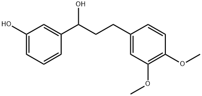 3-(3-(3,4-二甲氧基苯基)-1-羟丙基)苯酚 结构式
