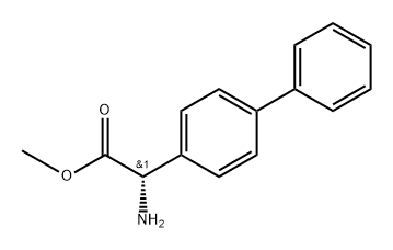 methyl (S)-2-([1,1'-biphenyl]-4-yl)-2-aminoacetate 结构式