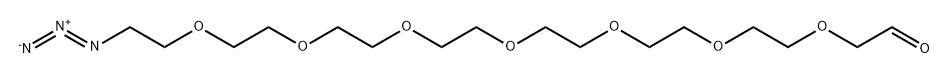 CHO-PEG7-azide 结构式
