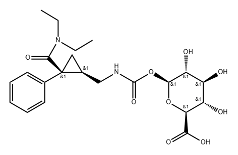 L-米那普仑氨甲酰-Β-D-葡糖苷酸 结构式