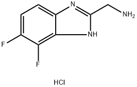 (4,5-difluoro-3H-benzo[d]imidazol-2-yl)methanamine hydrochloride 结构式
