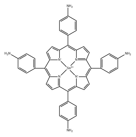 四对苯基氨基卟啉锡 结构式