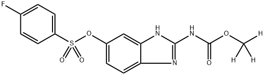 鲁苯达唑-D3 结构式