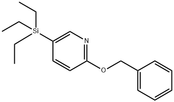 2-(Phenylmethoxy)-5-(triethylsilyl)pyridine 结构式