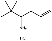 2,2-二甲基己-5-烯-3-胺盐酸盐 结构式