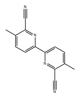 6,6'-dicyano-5,5'-dimethyl-2,2'-bipyridine 结构式