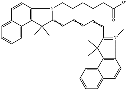 Cy5.5-羧基 结构式
