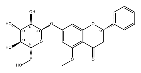 5-MethoxyPinocembroside 结构式