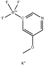 (5-甲氧基吡啶-3-基)三氟硼酸钾 结构式