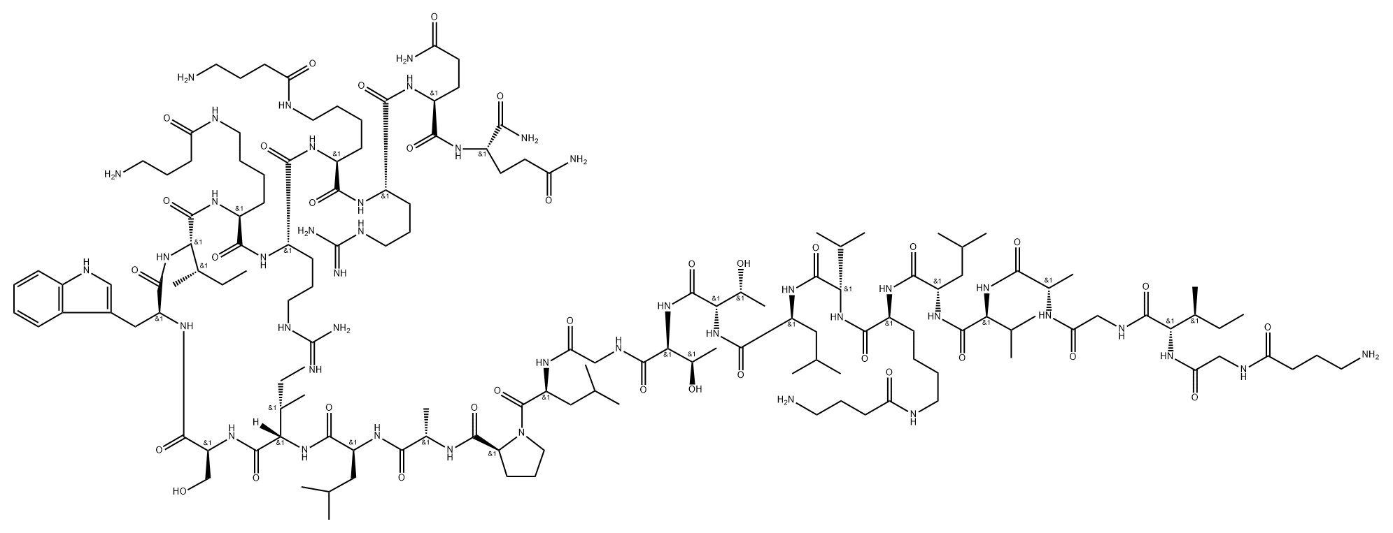 (4-aminobutanoyl)melittin 结构式