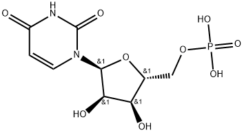 2,4(1H,3H)-Pyrimidinedione, 1-(5-O-phosphono-α-D-ribofuranosyl)- 结构式