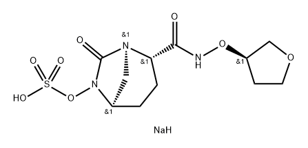 SULFURIC ACID, MONO[(1R,2S,5R)-7-OXO-2-[[[[(3R) -TETRAHYDRO-3-FURANYL]OXY]AMINO]CARBONYL]-1, 6-DIAZA 结构式