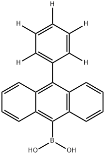 10-五氘代苯基-9-蒽硼酸 结构式