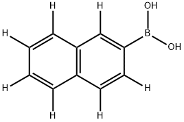 氘代2-萘硼酸 结构式
