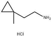 2-(1-甲基环丙基)乙烷-1-胺盐酸盐 结构式