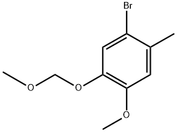 Benzene, 1-bromo-4-methoxy-5-(methoxymethoxy)-2-methyl- 结构式