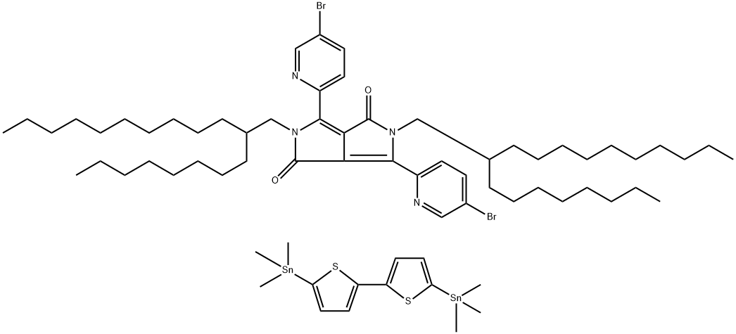 PDBPyBT (DPPDPyBT, high-mobility n-type polymer) 结构式