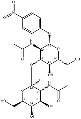 GALNACΒ(1-3)GLCNAC-Β-PNP 结构式