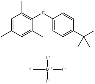 (4-(叔丁基)苯基)(均三甲苯基)碘鎓 四氟硼酸盐 结构式