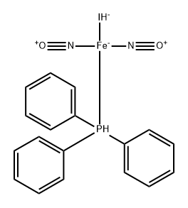 Iron, iododinitrosyl(triphenylphosphine)- 结构式