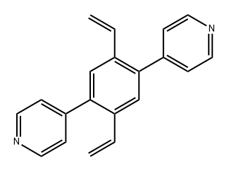 4,4'-(2,5-二乙烯基-1,4-亚苯基)二吡啶 结构式