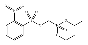2-Nitro-benzenesulfonic acid diethoxy-phosphorylmethyl ester 结构式