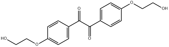 1,2-BIS(4-(2-HYDROXYETHOXY)PHENYL)ETHANE-1,2-DIONE 结构式