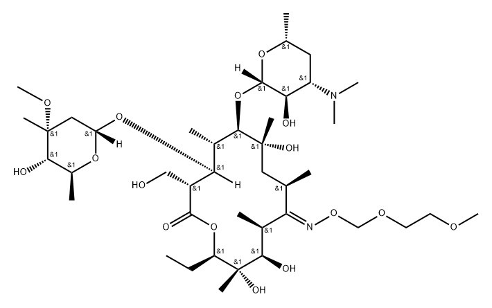 罗红霉素杂质6 结构式