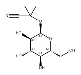 异亚麻苦苷 结构式