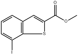 methyl 7-iodobenzo[b]thiophene-2-carboxylate 结构式