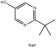 2-(1,1-二甲基乙基)-5-嘧啶醇钠盐溶液 结构式