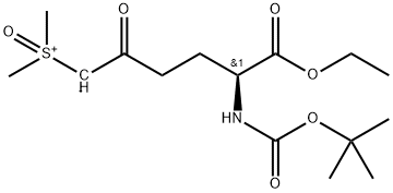 Sulfoxonium, [(5S)-5-[[(1,1-dimethylethoxy)carbonyl]amino]-6-ethoxy-2,6-dioxohexyl]dimethyl-, inner salt 结构式