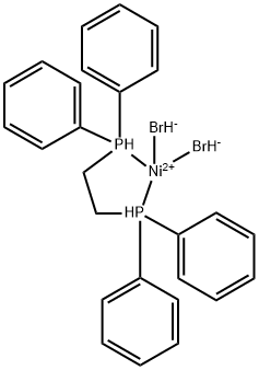 [1,2-双(二苯基膦)乙烷]二溴化镍(II) 结构式