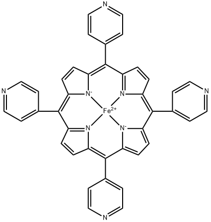 5,10,15,20-四(4-吡啶基)卟啉铁 结构式