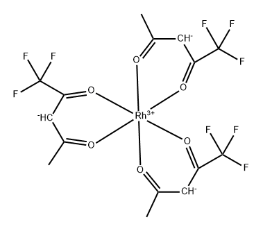 RHODIUM ACETYLACETONATE FLUORIDE 结构式