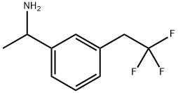 1-(3-(2,2,2-三氟乙基)苯基)乙-1-胺 结构式