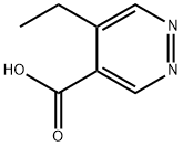 5-乙基哒嗪-4-羧酸 结构式