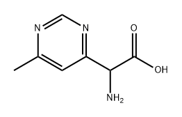 2-amino-2-(6-methylpyrimidin-4-yl)acetic acid 结构式