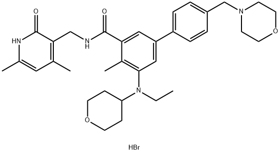 TAZEMETOSTAT HYDROBROMIDE 结构式