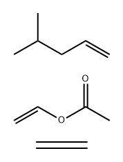 Ethylen-vinylacetat-4-Methyl-penten-terpolymer (mitteleres Molekulargewicht ca. 5000 g/mol) 结构式