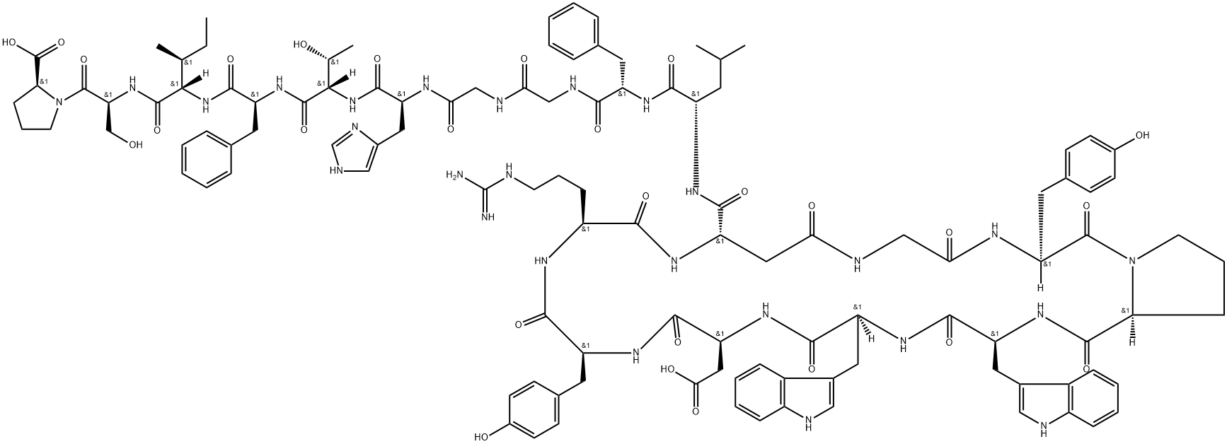 脯肽菌素 结构式