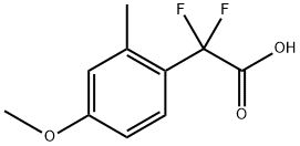 2,2-二氟-2-(4-甲氧基-2-甲基苯基)乙酸 结构式