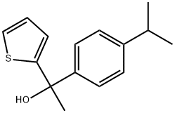 1-(4-isopropylphenyl)-1-(thiophen-2-yl)ethanol 结构式