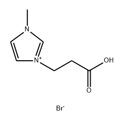 1-羧乙基-3- 甲基咪唑溴盐 结构式