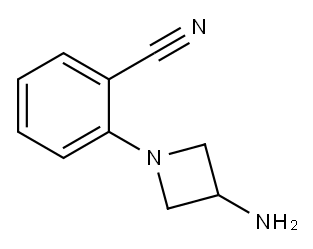 2-(3-氨基氮杂环丁烷-1-基)苯甲腈 结构式