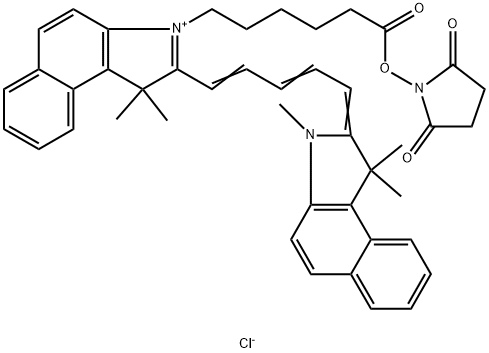CY5.5 N-羟基琥珀酰亚胺酯 结构式