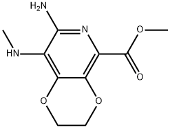 methyl7-amino-8-(methylamino)-2,3-dihydro-[1,4]dioxino[2,3-c]pyridine-5-carboxylate 结构式