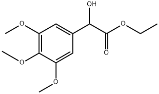 Ethyl α-hydroxy-3,4,5-trimethoxybenzeneacetate 结构式