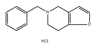 Furo[3,2-c]pyridine, 4,5,6,7-tetrahydro-5-(phenylmethyl)-, hydrochloride (1:1) 结构式